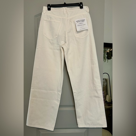 Good American Good Standard Baggy Jeans in Cloud White - Size 4/27 NWT - Picture 2 of 6